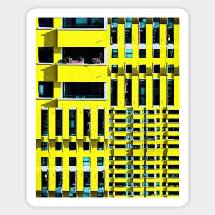 Apartment Building Brutalism Art Sticker